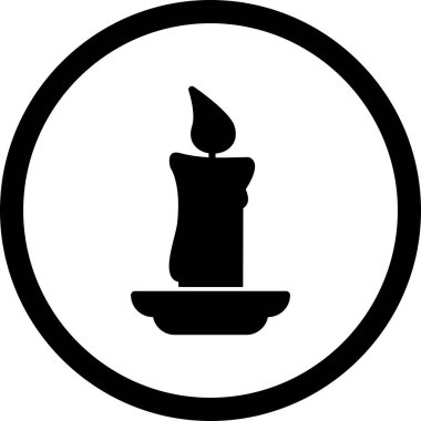 İllüstrasyon Mum Simgesi