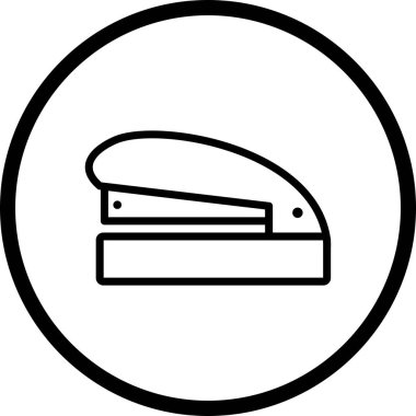 İllüstrasyon Zımba Vektör Simgesi