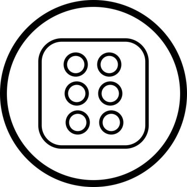 İllüstrasyon Dice Altı Simgesi