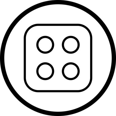 İllüstrasyon Dice Dört Simge