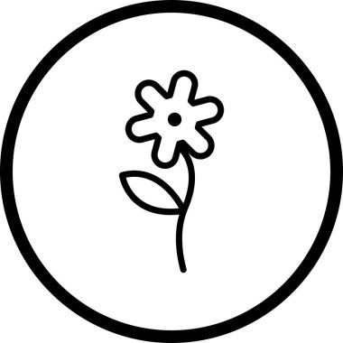 İllüstrasyon Çiçek Simgesi