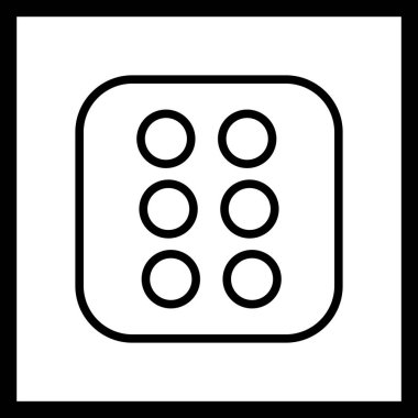 İllüstrasyon Dice Altı Simgesi