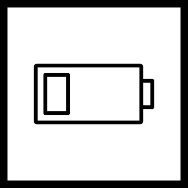 İllüstrasyon Düşük Pil Simgesi