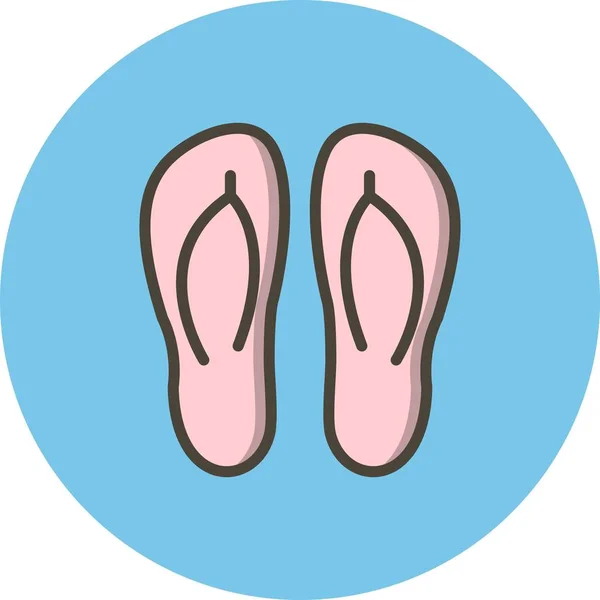 Icono de zapatillas de ilustración — Foto de Stock