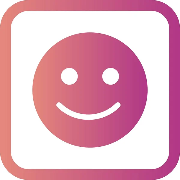 Illustration Happy Emoticon Icon — Stock Photo, Image