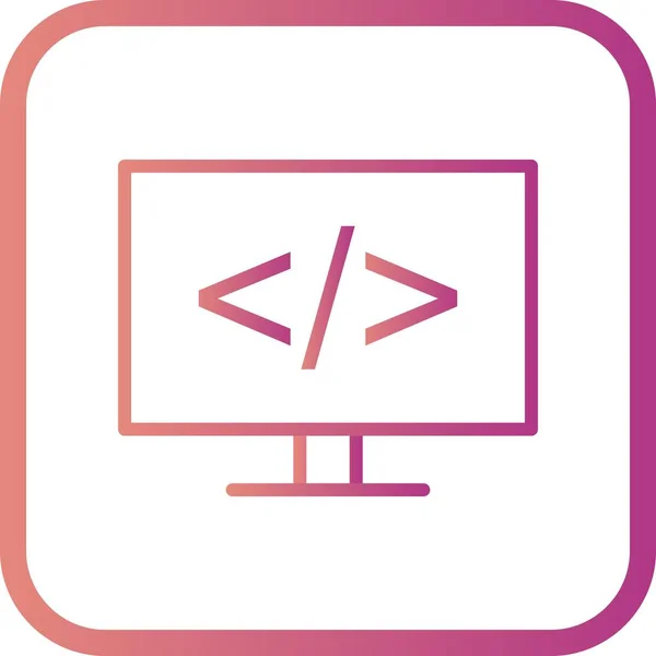 Illustrazione icona di programmazione — Foto Stock