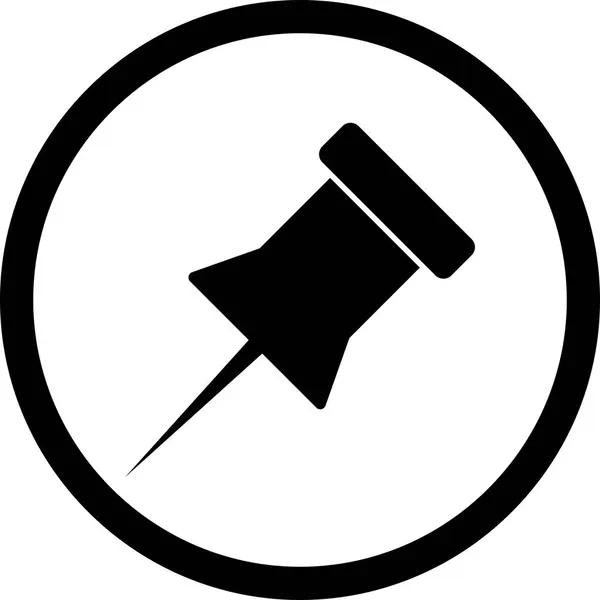 Icono de Pin de aviso de ilustración —  Fotos de Stock