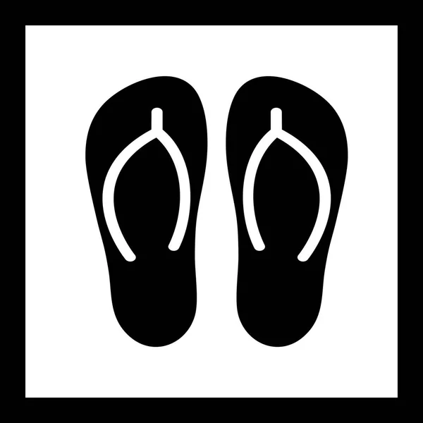 Illustration Slippers Icon — Stock Photo, Image