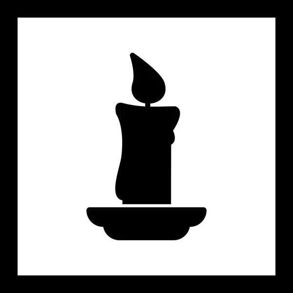 Ilustracja świeca ikona — Zdjęcie stockowe