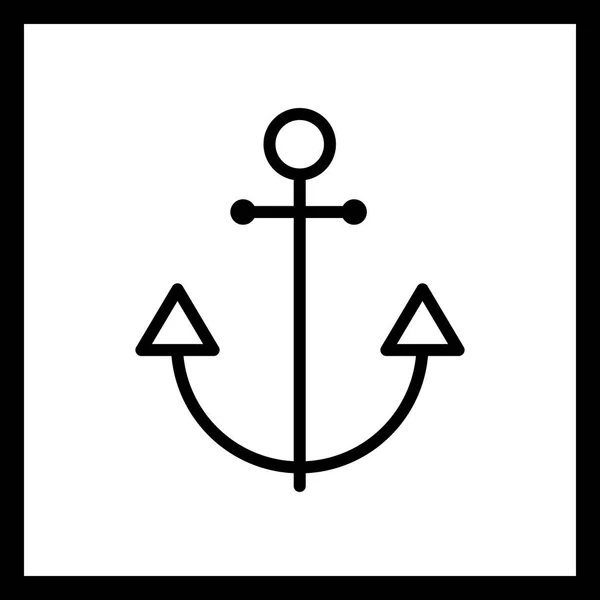 Pictogram voor illustratie anker — Stockfoto