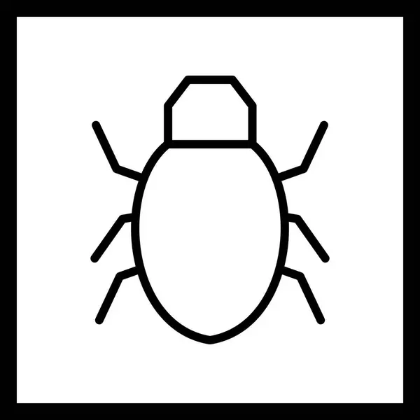 Illustration Bug Icon — Stock Photo, Image