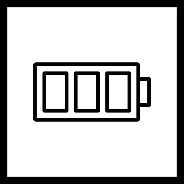 Полная икона батареи — стоковое фото