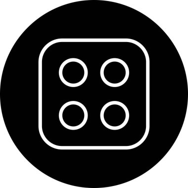 İllüstrasyon Dice Dört Simge