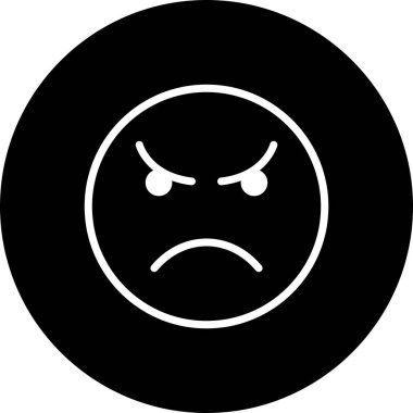İllüstrasyon Kızgın İfade Simgesi