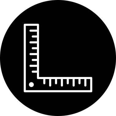 İllüstrasyon Açısı Cetveli Simgesi