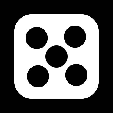 İllüstrasyon Dice Beş Simgesi