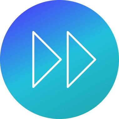 İllüstrasyon İleri Oklar Simgesi