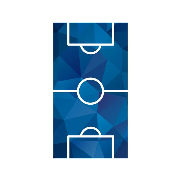 Ikona ilustracja pole piłki nożnej — Zdjęcie stockowe
