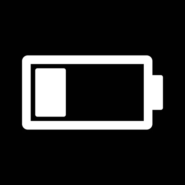 Низкая батарейная икона — стоковое фото