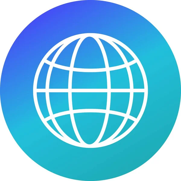 Illustration Globe Icon — Stock Photo, Image