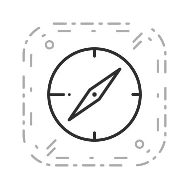 İllüstrasyon Pusula Simgesi