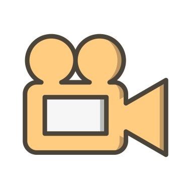 İllüstrasyon Video Kamera Simgesi