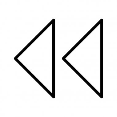 İllüstrasyon Geriye Doğru Oklar Simgesi
