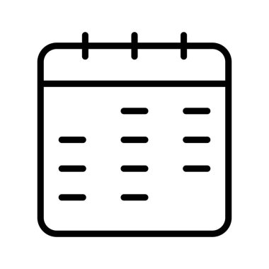 İllüstrasyon Takvim Simgesi