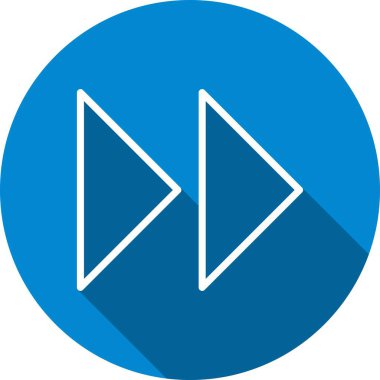 İllüstrasyon İleri Oklar Simgesi