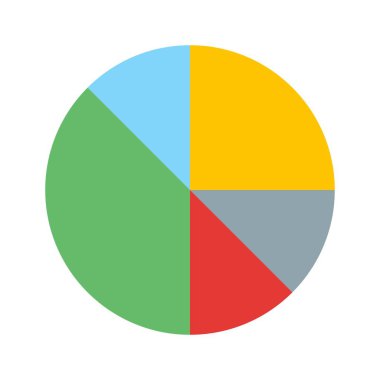 İllüstrasyon Pasta Grafiği Simgesi