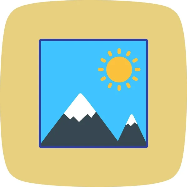 Illustration Picture Icon — Stock Photo, Image