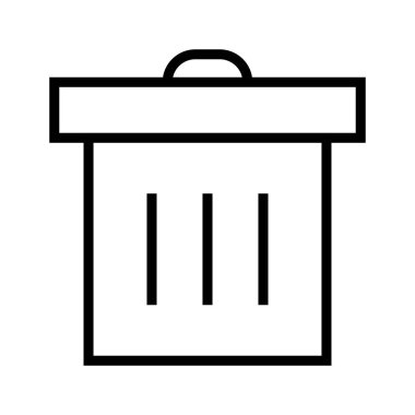 İllüstrasyon Çöp Simgesi