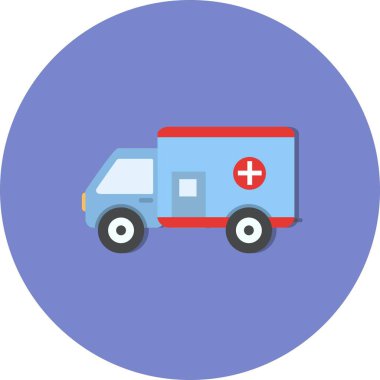 İllüstrasyon Ambulans Simgesi