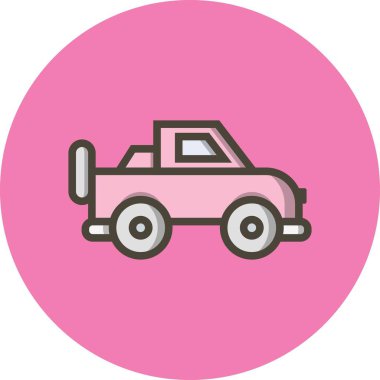 İllüstrasyon Jeep Simgesi