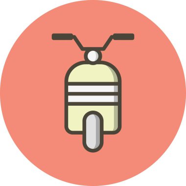 İllüstrasyon Scooter Simgesi