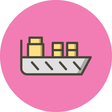 İllüstrasyon Gemi Simgesi