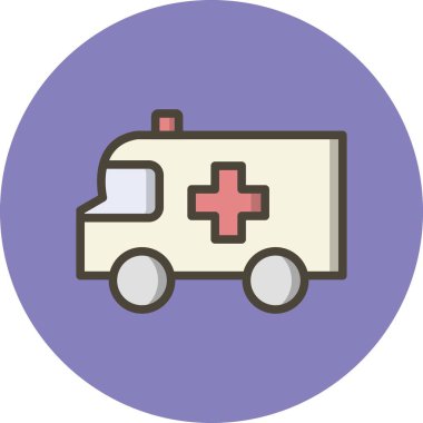 İllüstrasyon Ambulans Simgesi