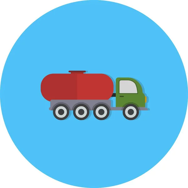 Ícone do caminhão tanque de ilustração — Fotografia de Stock