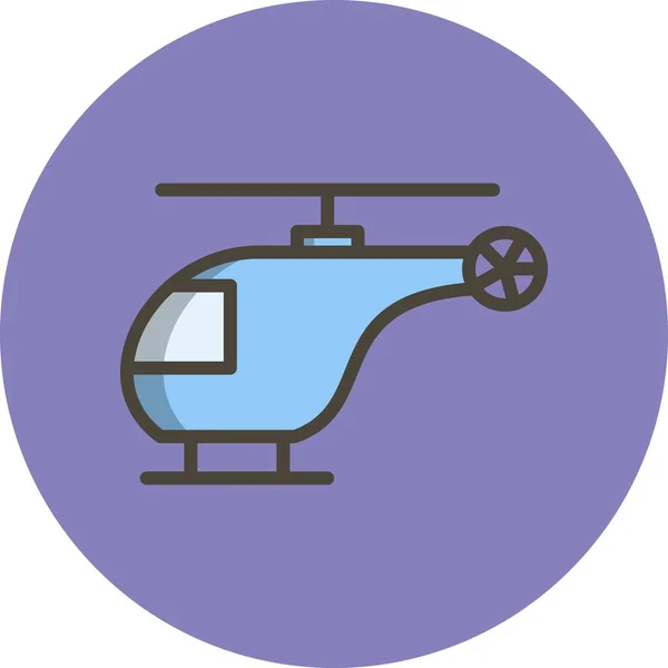 Illustratie helikopter pictogram — Stockfoto