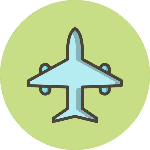 Illustration flygplans ikon — Stockfoto