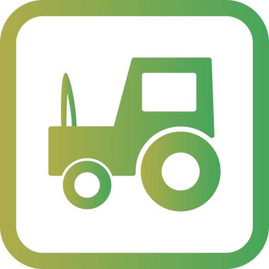 İllüstrasyon Traktör Simgesi
