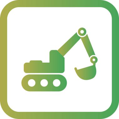 İllüstrasyon Ekskavatör Simgesi