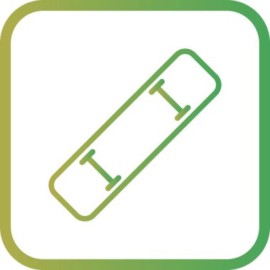 İllüstrasyon Paten Tahtası Simgesi