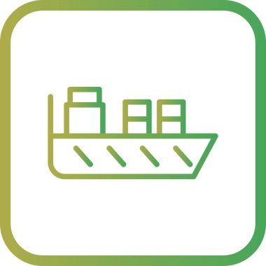 İllüstrasyon Gemi Simgesi