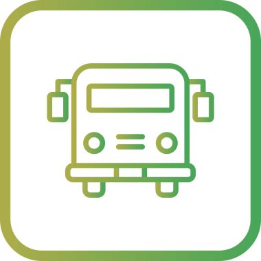 İllüstrasyon Okul otobüsü Simgesi