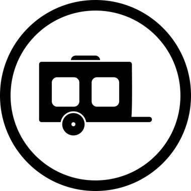 İllüstrasyon Vagon Simgesi