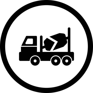 İllüstrasyon Beton Karıştırıcı Simgesi