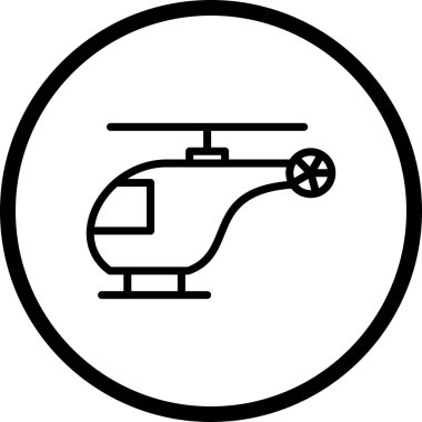 Resimde helikopter simgesi