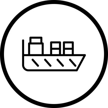 İllüstrasyon Gemi Simgesi