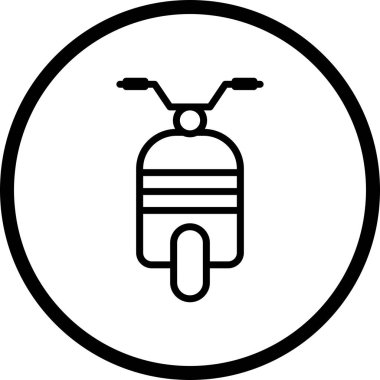 İllüstrasyon Scooter Simgesi
